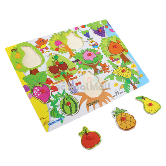 Fruits Wooden Peg Puzzle Board (DX571)