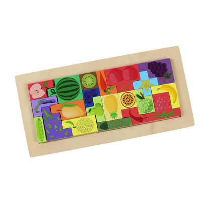 3D Wooden Jigsaw Puzzle Board for Curious Toddlers #1972