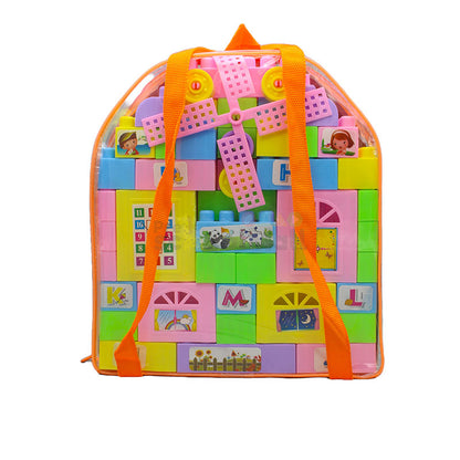 Plastic Happy Building Blocks with Stickers