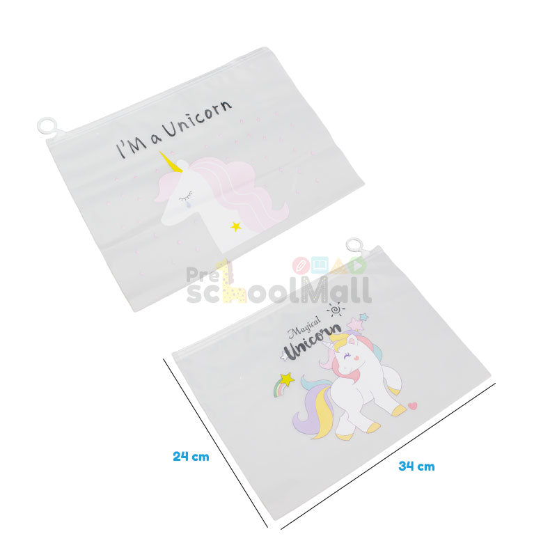 I’m a Unicorn Transparent Pouch for Girls Large