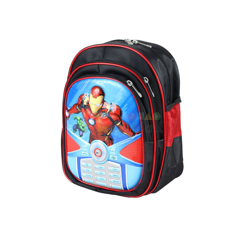 Iron Man Embossed School Bag 13 inch (1758)