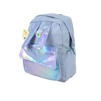 Clouds Love Small Backpack Shiny Purple