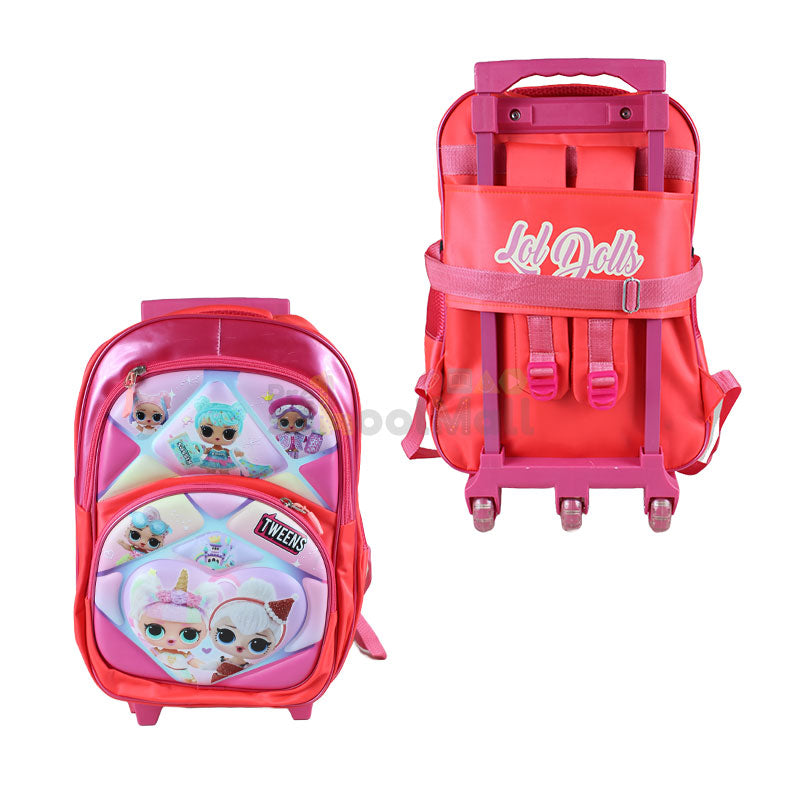 L.O.L Dolls Embossed Trolley School Bag 17 inch (1756)