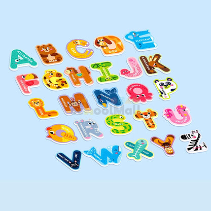 Magnetic Alphabets With Animal Pattern 26 Pcs