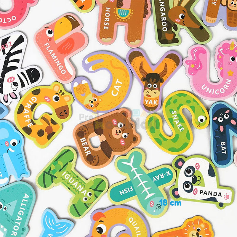 Magnetic Alphabets With Animal Pattern 26 Pcs