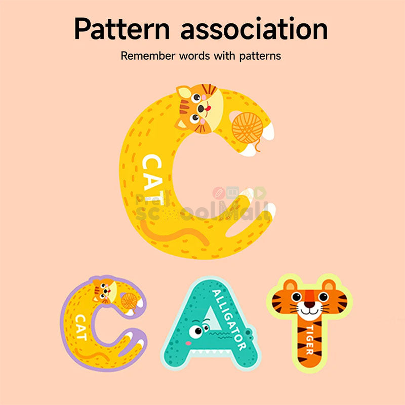 Magnetic Alphabets With Animal Pattern 26 Pcs