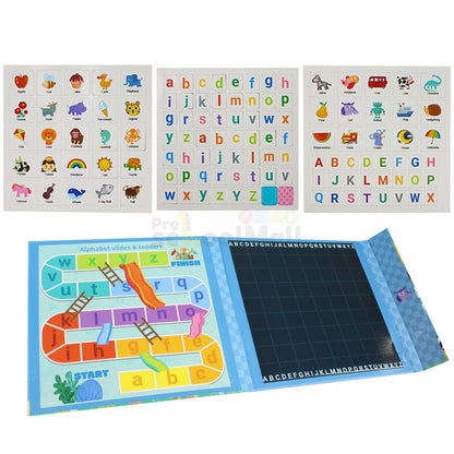 Magnetic Words Spelling & Letter Sliding Game Book