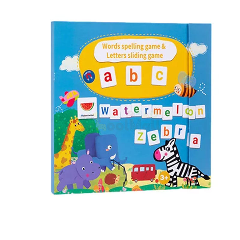 Magnetic Words Spelling & Letter Sliding Game Book