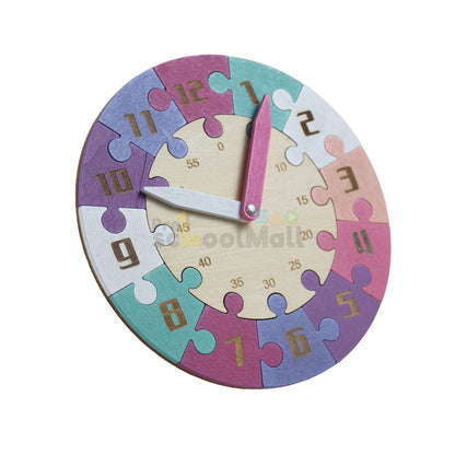 Montessori Wooden Jigsaw Puzzle Clock #2026