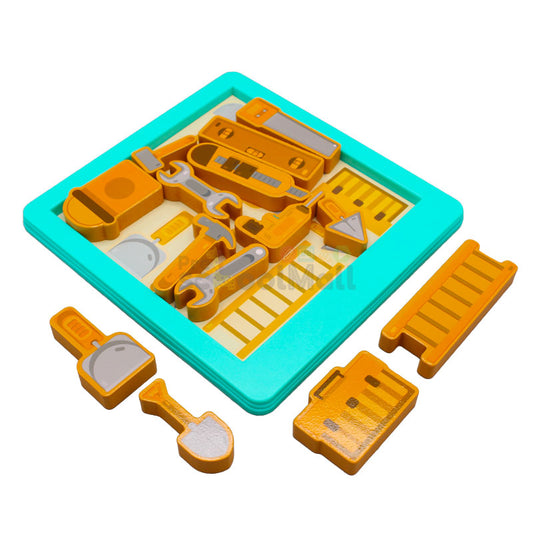 Montessori Wooden Tool Kit Jigsaw Puzzle Board