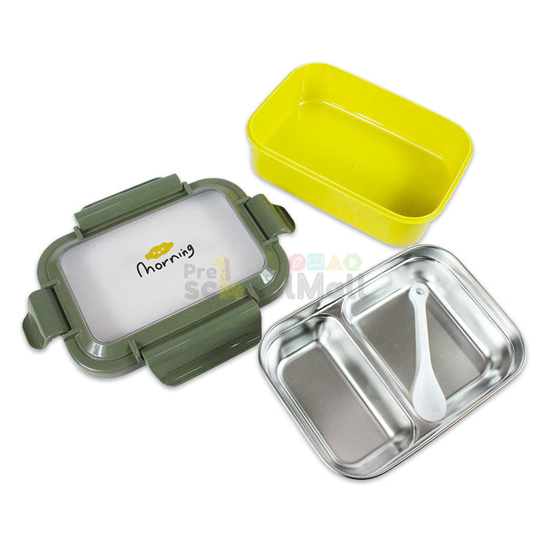 Morning Lunch Box Stainless Steel two Compartments