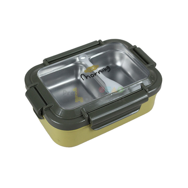 Morning Lunch Box Stainless Steel two Compartments