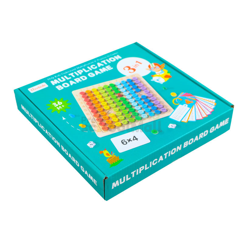 Multiplication Board Game Wooden 3 in 1