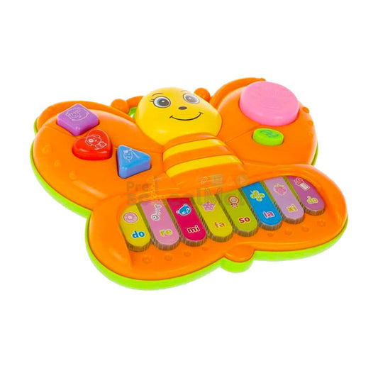 Musical Piano Butterfly with Light Sound