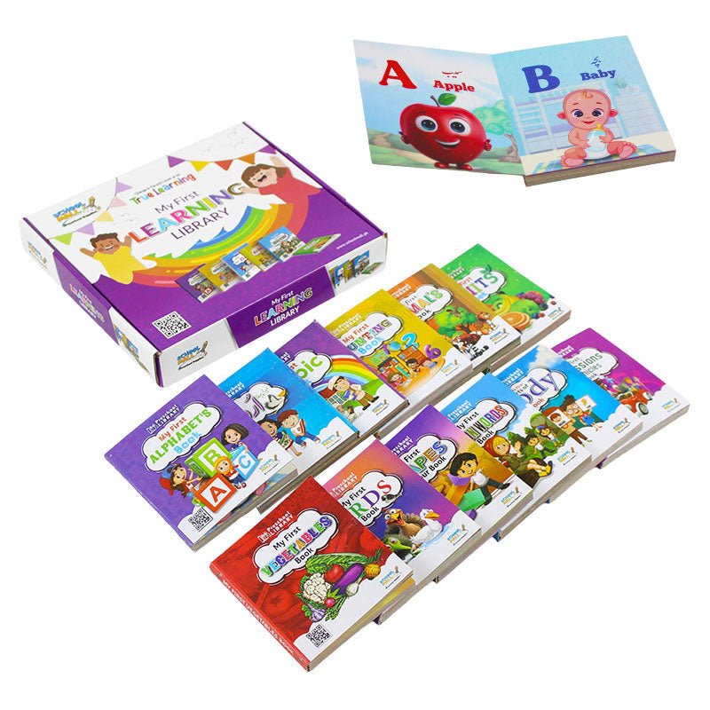 My First Library of 12 Cardboard Books - Preschool mall - Preschool Supplies & Educational Toys