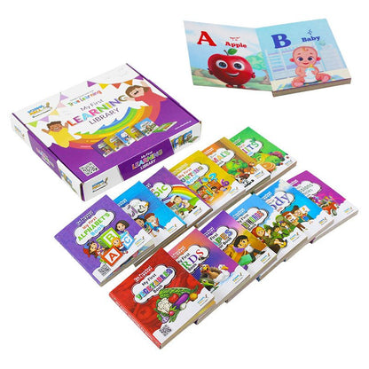 My First Library of 12 Cardboard Books - Preschool mall - Preschool Supplies & Educational Toys