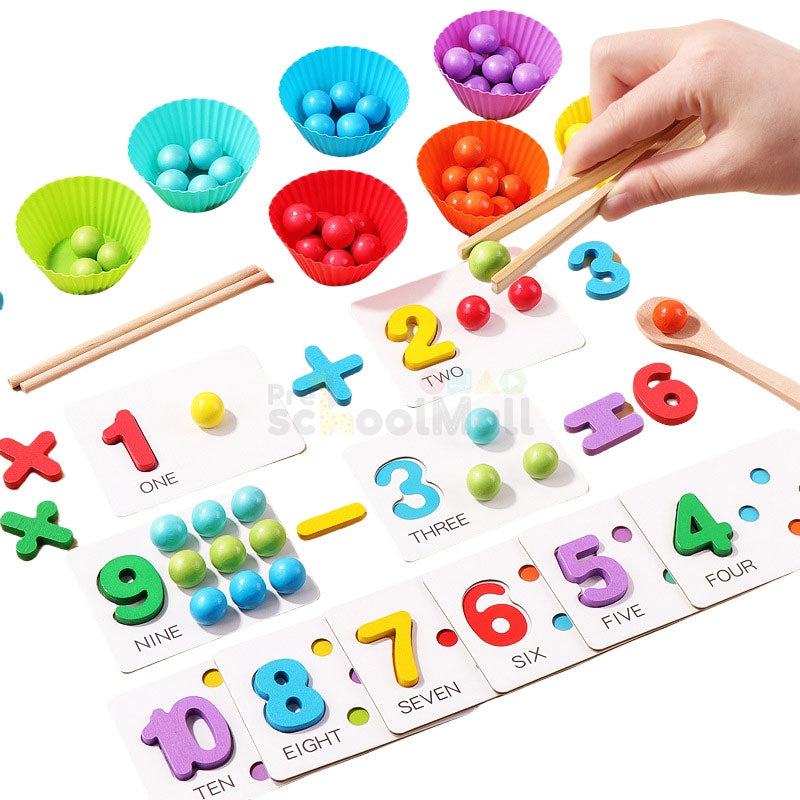 Number Cognitive Operation Bead Matching Game