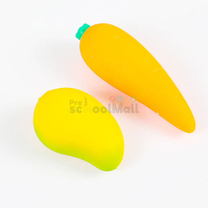 Pair of Carrot & Mango Squeeze Toy