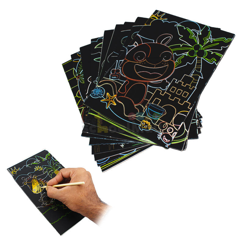 Rainbow Space Magic Scratch Cards
