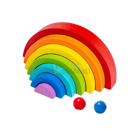 Goody King Wooden Rainbow Stacking Toy