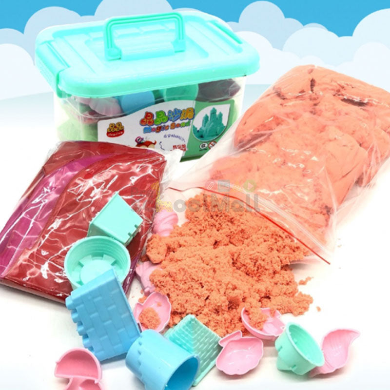 Magic Sand Box with Pool & 12 Moulds