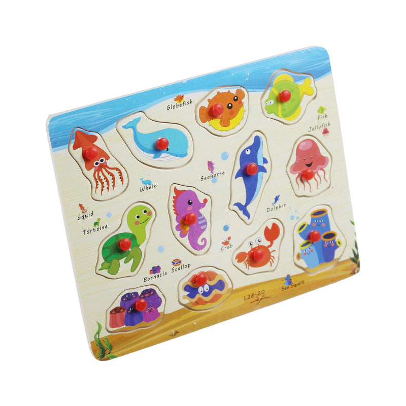 Peg Puzzle Board for Toddlers #02028