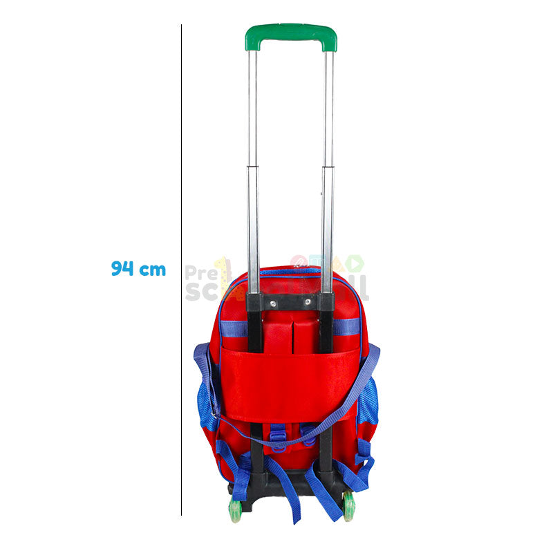 Spiderman Embossed Trolley School Bag 17″