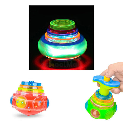 UFO Spinning Top with Flash Light & Music