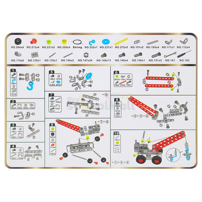 STEM Metal Assembled Toy Crane Medium