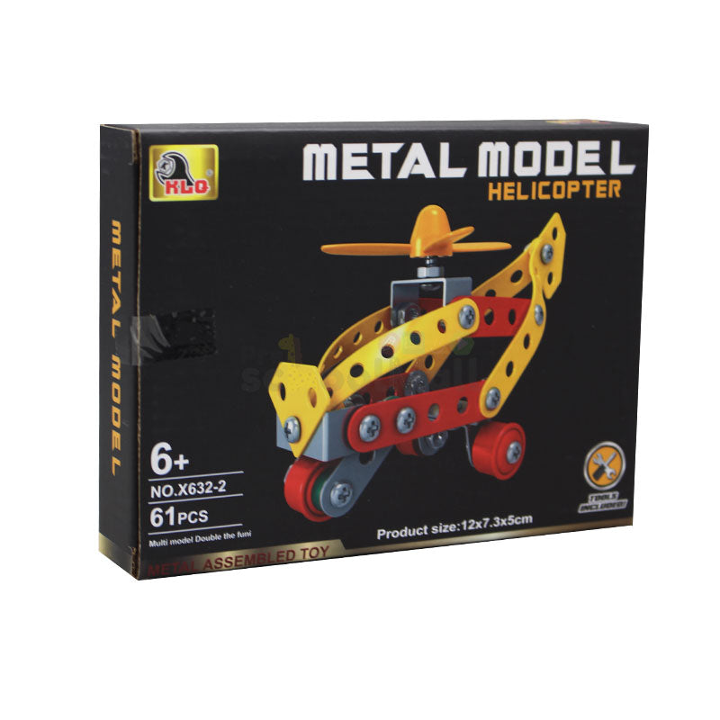 STEM Metal Assembled Toy Helicopter Medium