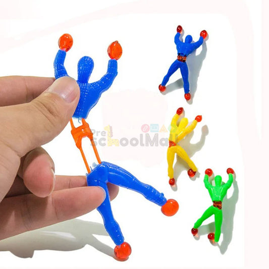 Sticky Wall Climbing Flip Rolling Spider Man Toy 5 Pcs