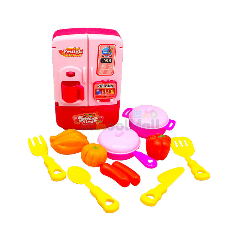 Sweet Time Kitchen Set with Frozen food & Fridge