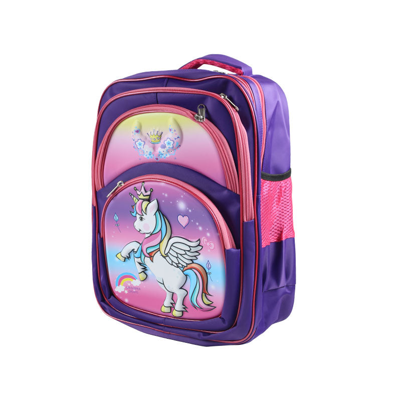 Unicorn Embossed School Bag 17 inch (1762)