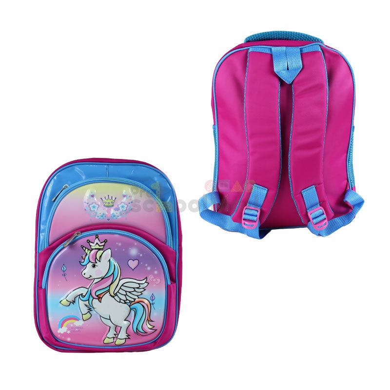 Unicorn Embossed School Bag 15 inch (1759)