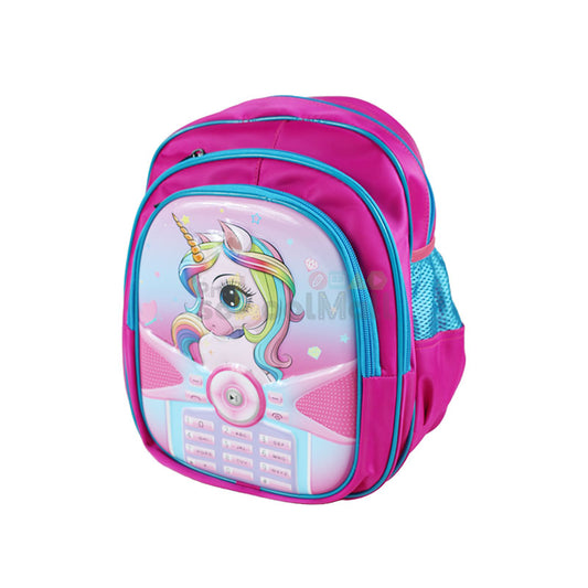 Unicorn Embossed School Bag 13 inch (1758)