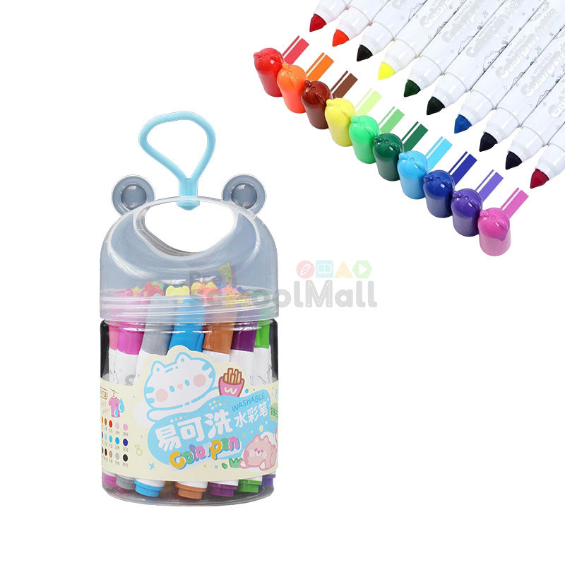 Washable Color Markers Set 24 Pcs with Storage Case