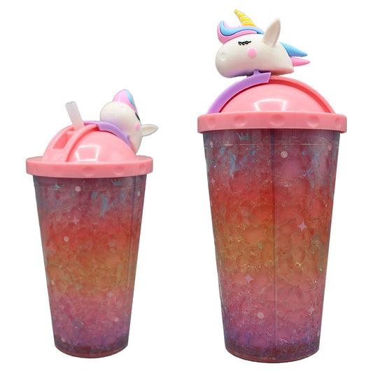 Unicorn Sipper Bottle with Straw