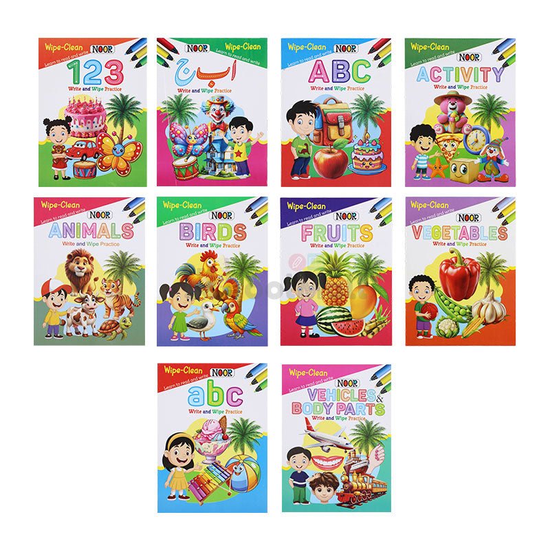 Wipe - Clean 10 Activity Book Pack - Preschool mall - Preschool Supplies & Educational Toys