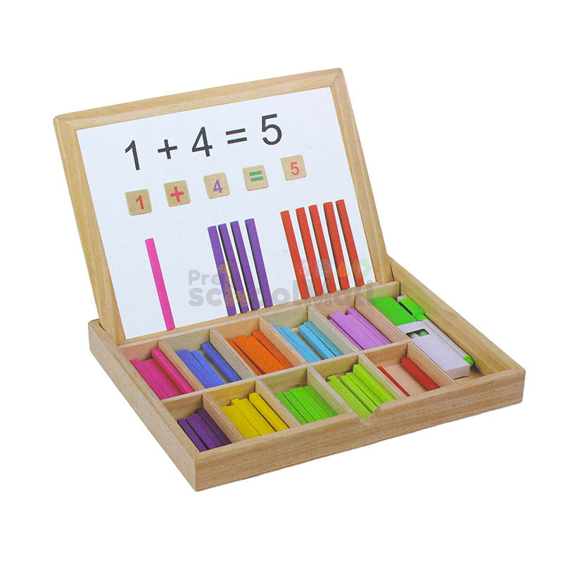 Wooden Arithmetic Colorful Stick Learning Box 1553 – Preschool mall ...