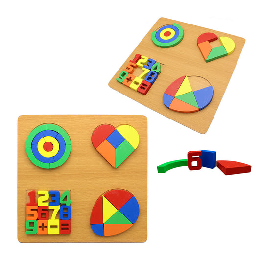 Jumbo Fractions Puzzle Board