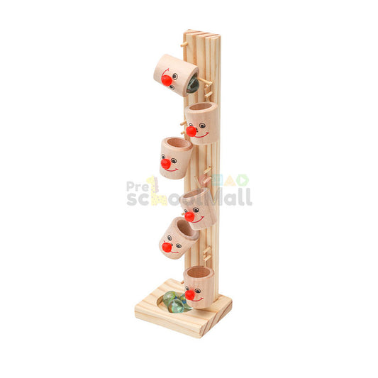 Wooden Clown Ball Table Game