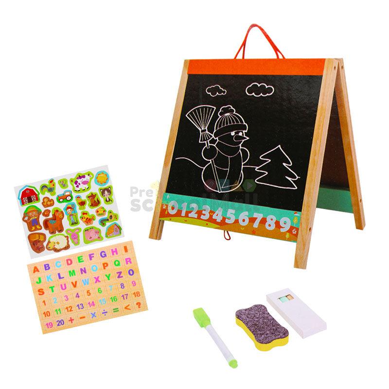 Wooden Magnetic Hand Box Tabletop Drawing Board