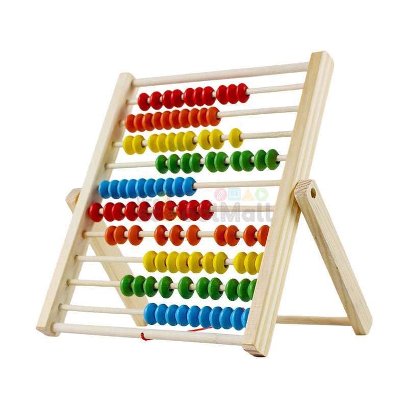 Math Counting Racks Wooden Multicolor Abacus Counting Rack – Preschool mall - Preschool ...