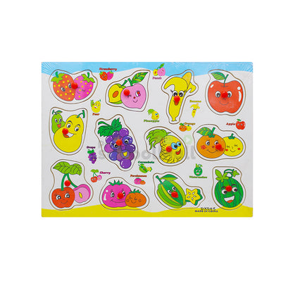 Wooden Peg Puzzle Board (Fruits) GTW-3022