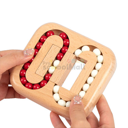 Wooden Rotating Bean Maze Game