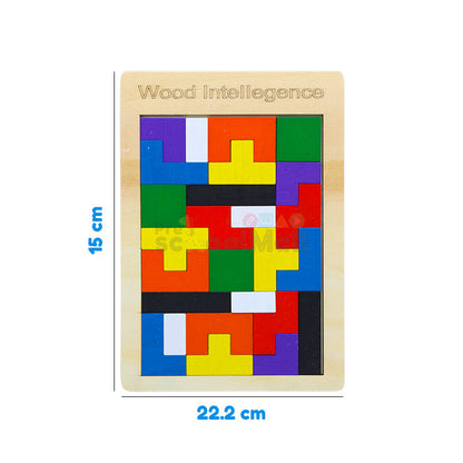 Wood Intelligence 26 Pcs Russian Puzzle Blocks