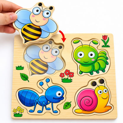 Wooden 3D Chunky Puzzle Board