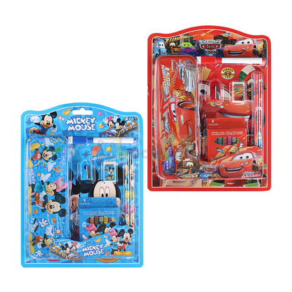 Writing & Coloring Stationery Set (14 Pcs) for Boys