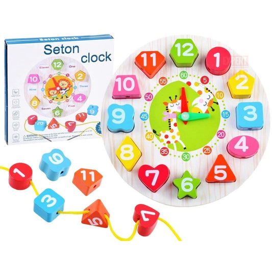 Seton Puzzle Clock Wooden Toy