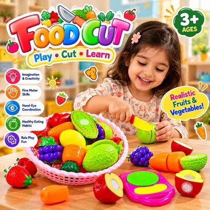 Food Cut - Cutting Fruits & Vegetables Play Set 01966